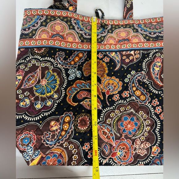 Authentic Vera Bradley Premium Cotton Floral  Paisley Shoulder Bag  Multicolor - Picture 10 of 12